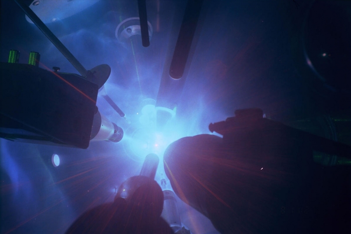 OMEGA Laser Target Shot