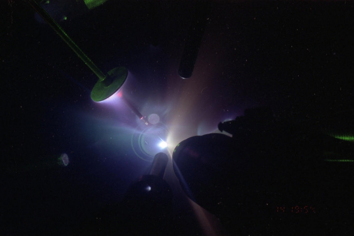 OMEGA Laser Target Shot