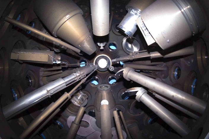View Inside the OMEGA Target Chamber View