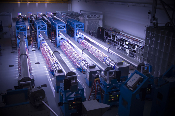 Amplifier Housings Light Up as OMEGA EP Fires