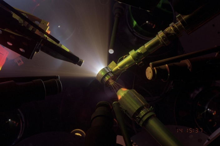 OMEGA Laser Target Shot