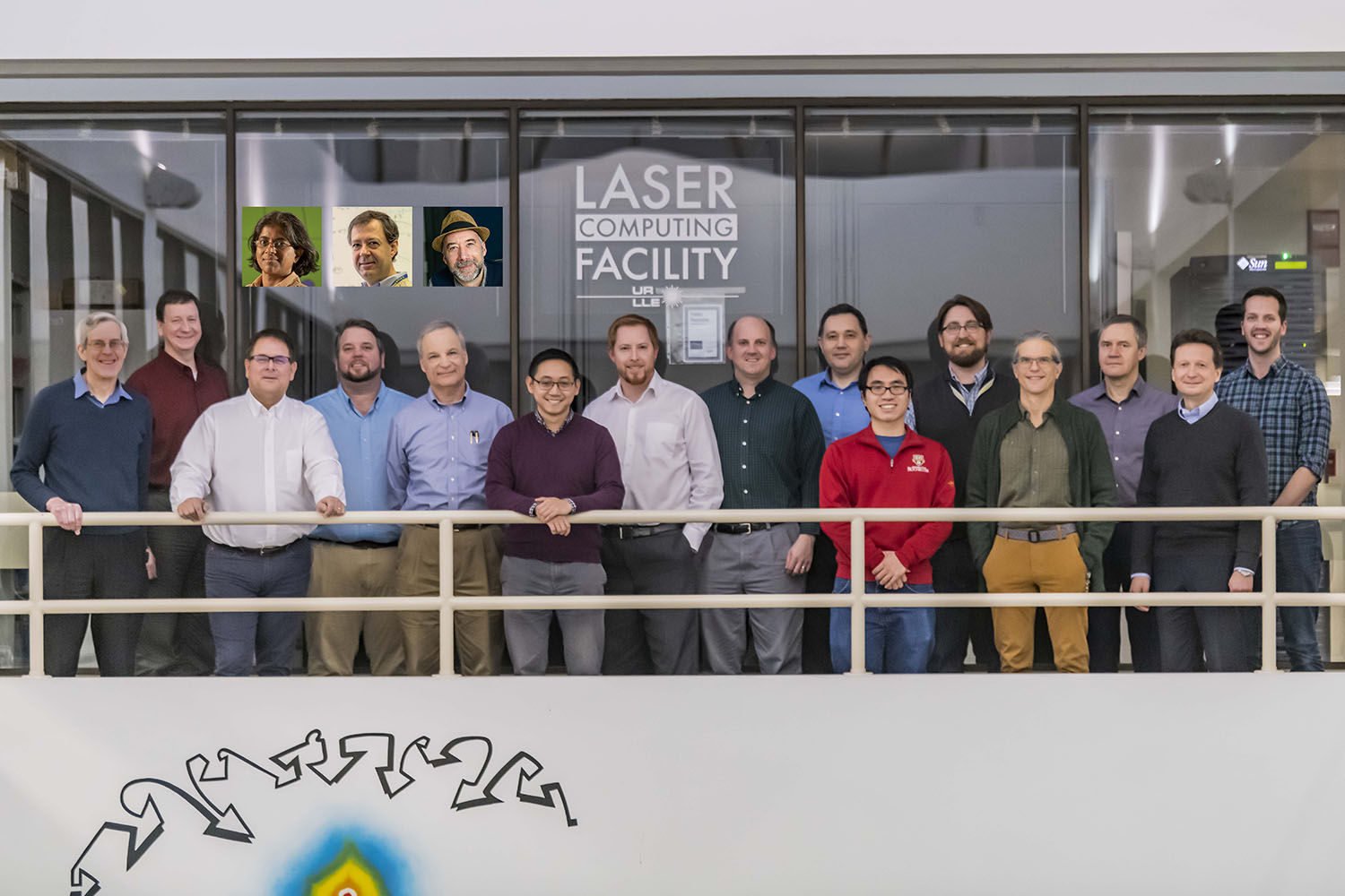 Theory(20191211)IntegratedModelingGroup2a Theory Division group photo in front of the Laser Computing Facility