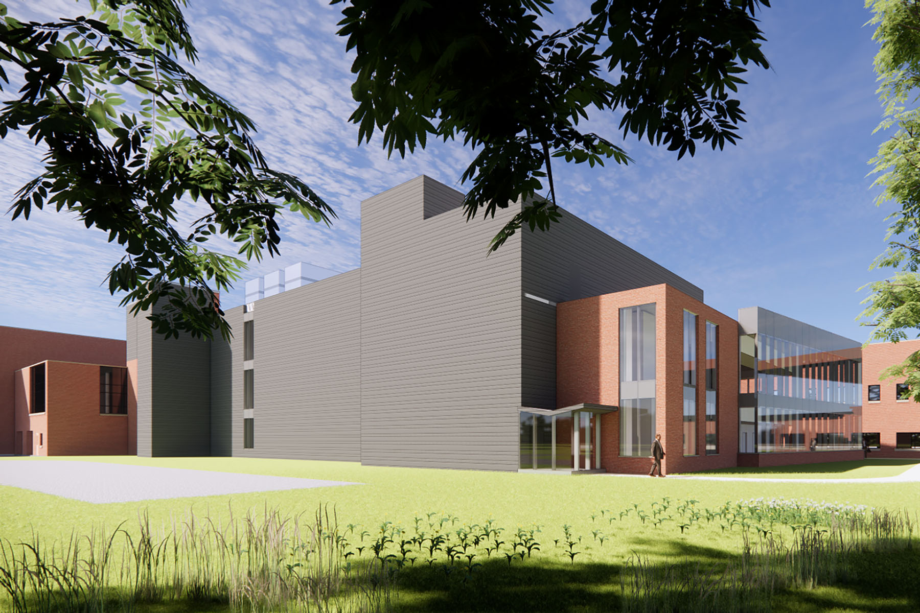 Render of LLE's Office and Lab Expansion