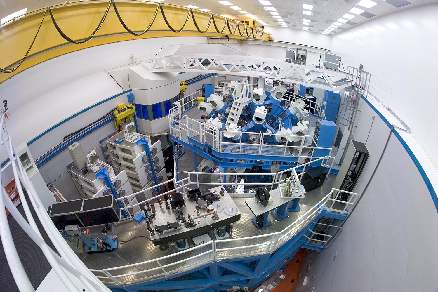 OMEGA 60 facility Target Bay, viewed from above.