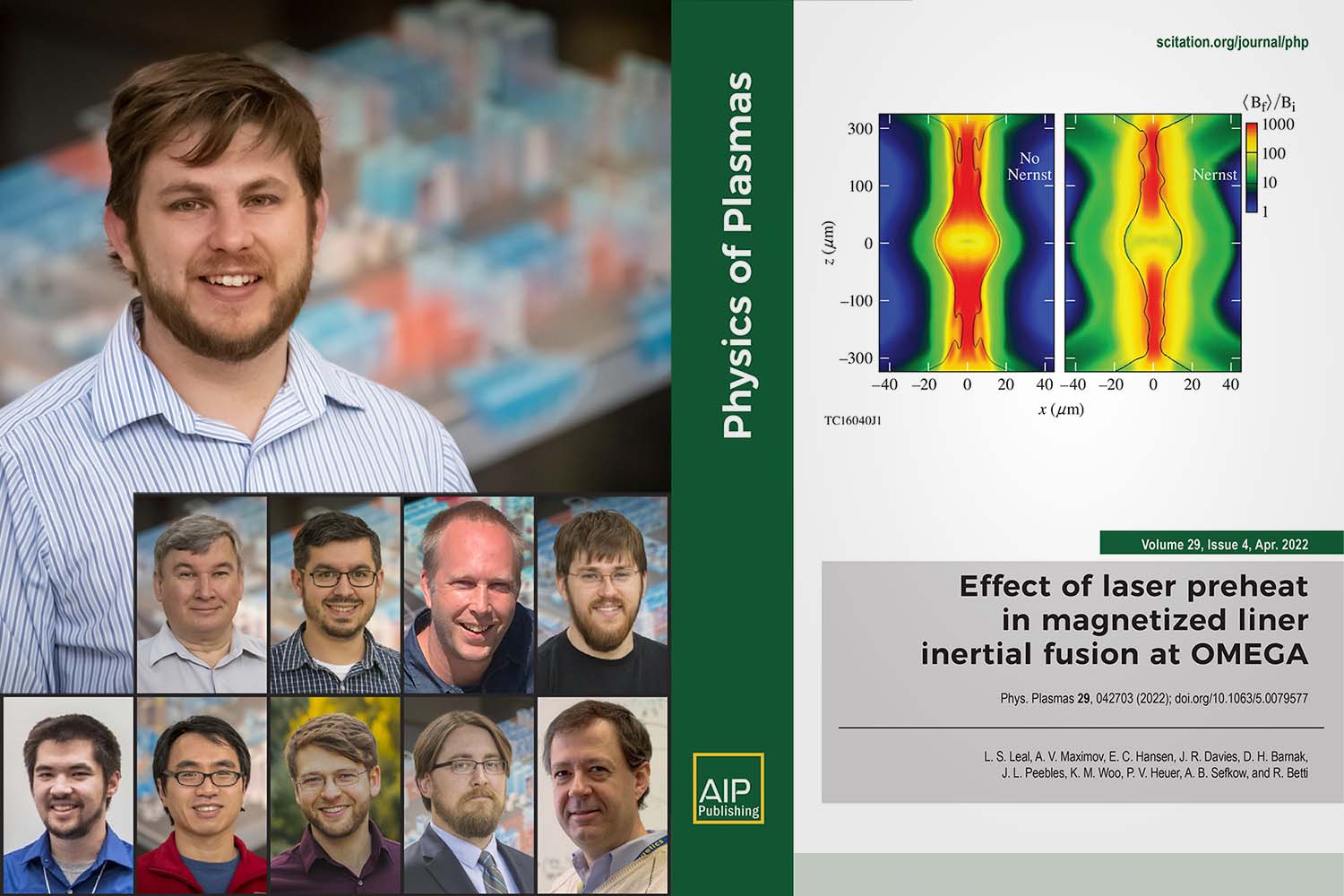 Luis Leal Physics of Plasmas Cover.