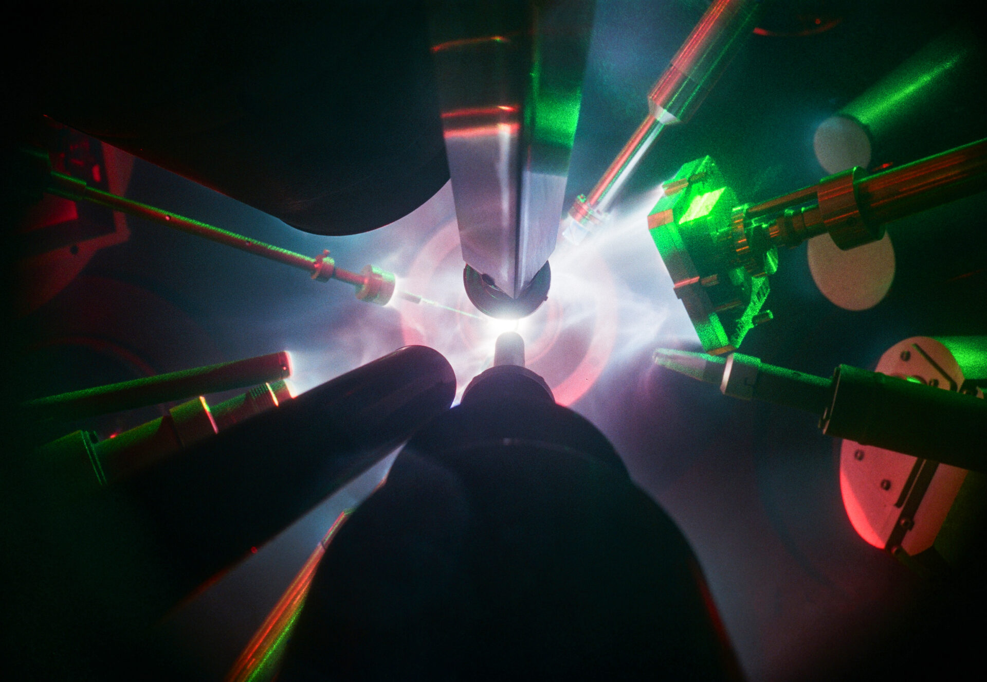 Laser target shot photograph.