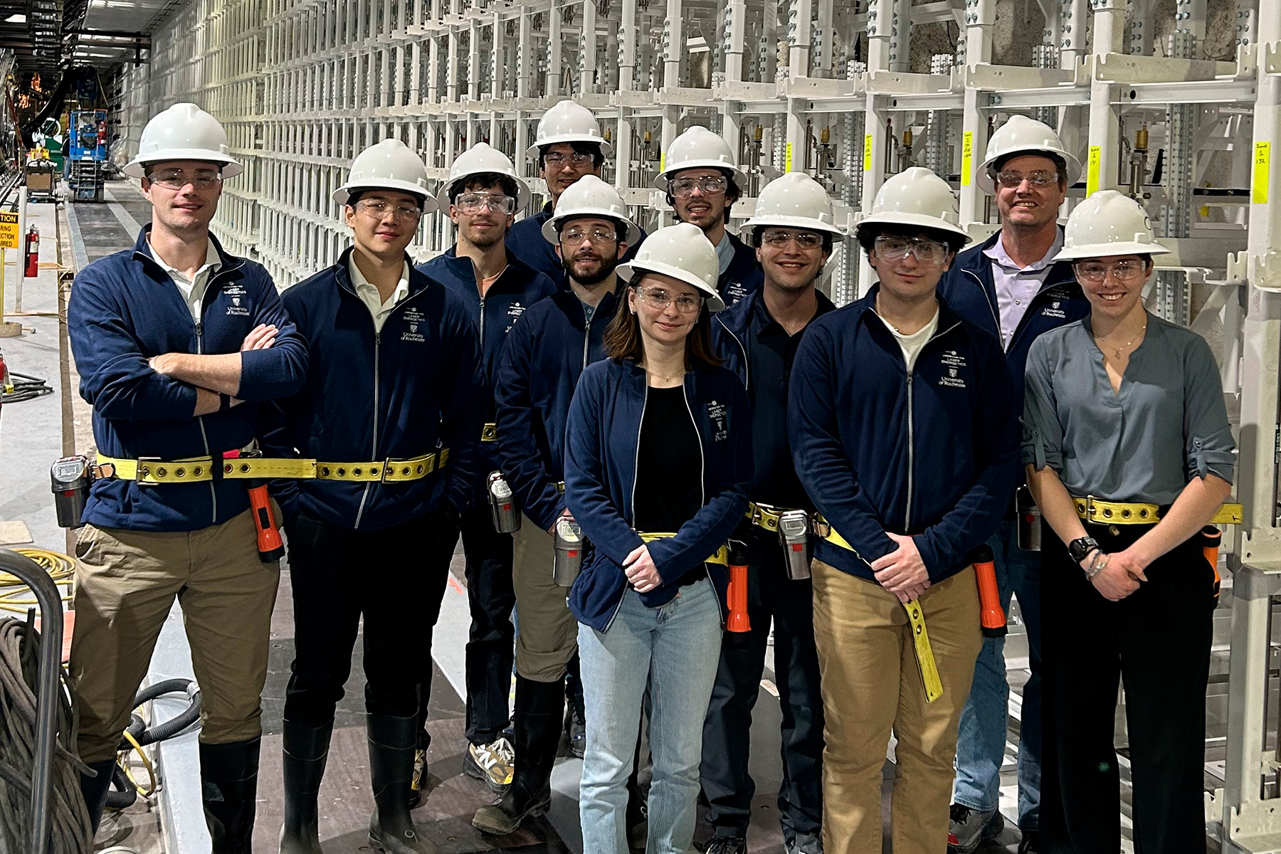 Group photo of students at the Nevada National Security Site.