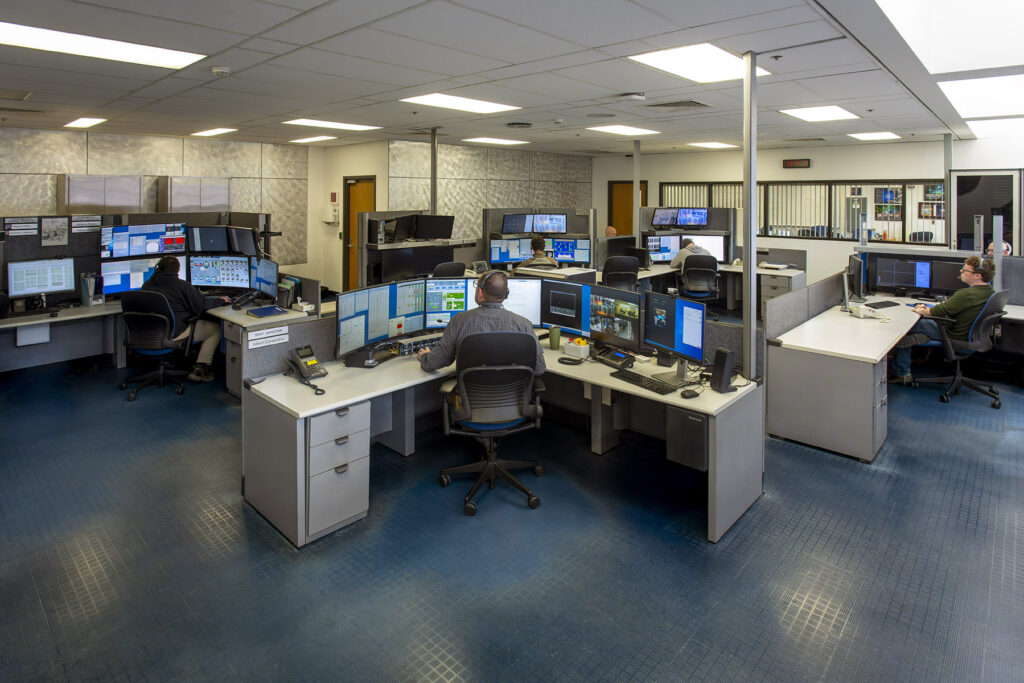 Photo of OMEGA control room.