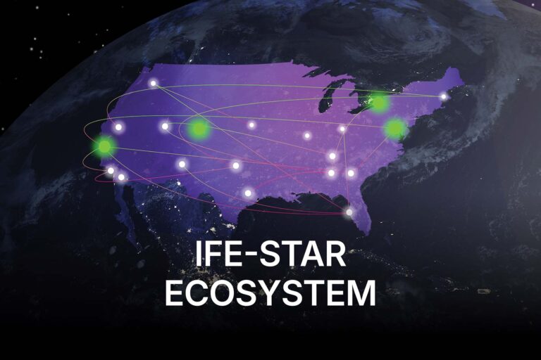 Globe with the United States highlighted and the words IFE-STAR Ecosystem beneath it.