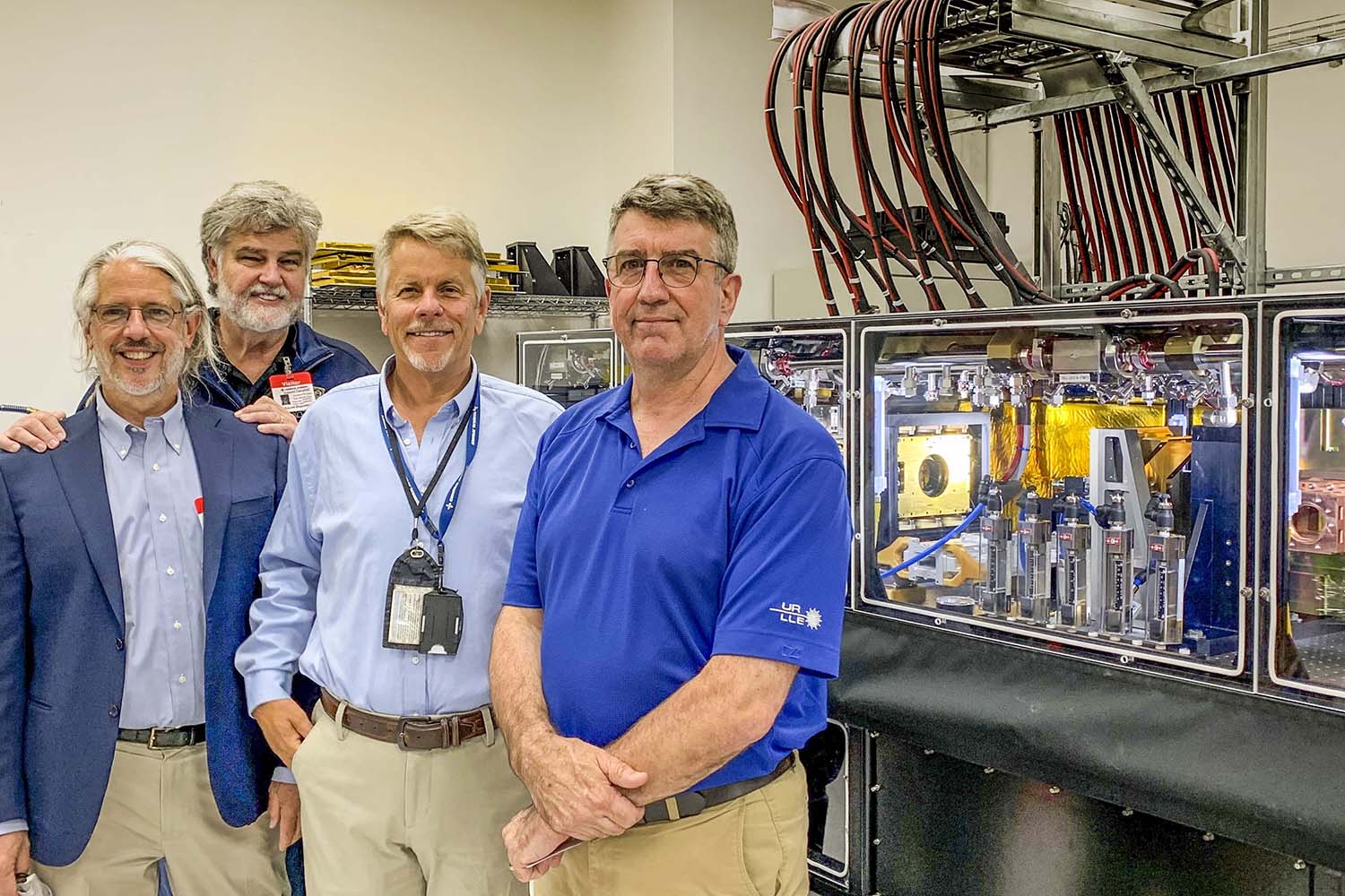 Roger Falcone, Mike Campbell, Mike Perry, and Jon Zuegel at General Atomics.