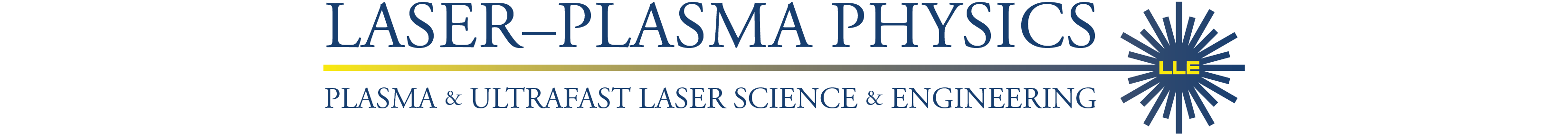 Laser–Plasma Physics logo